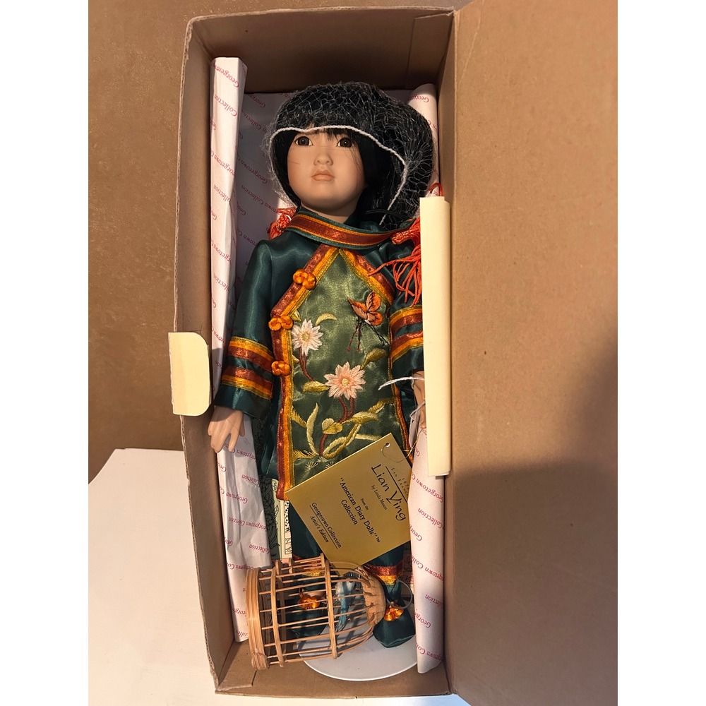 Georgetown Collection Lian Ying Porcelain Doll Linda Mason American Diary 1878